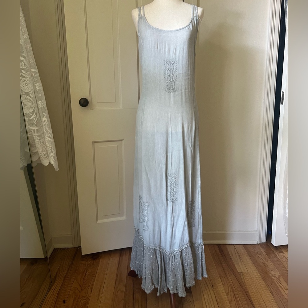 Vintage Embroidered Summer Dress